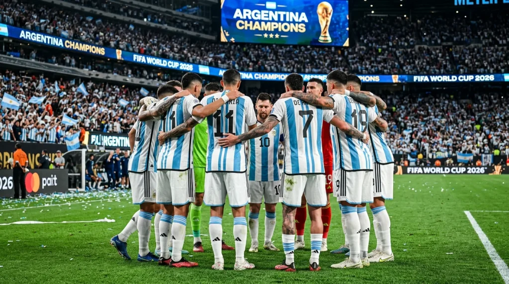 Argentina national football team as defending World Cup champions heading to 2026