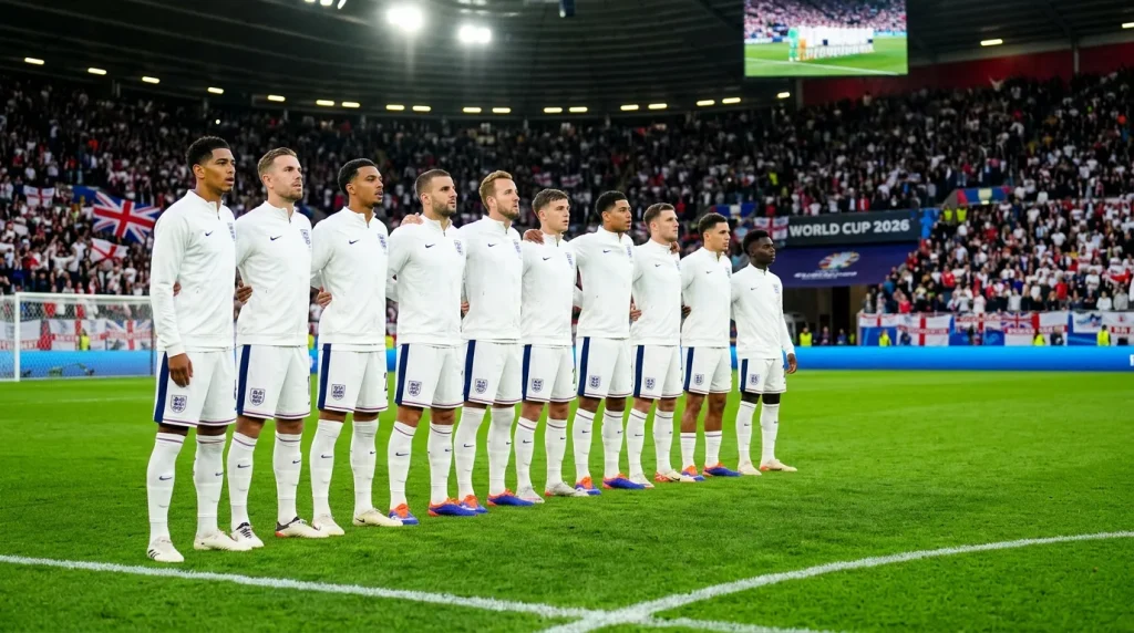 England national football team Three Lions squad preparing for World Cup 2026